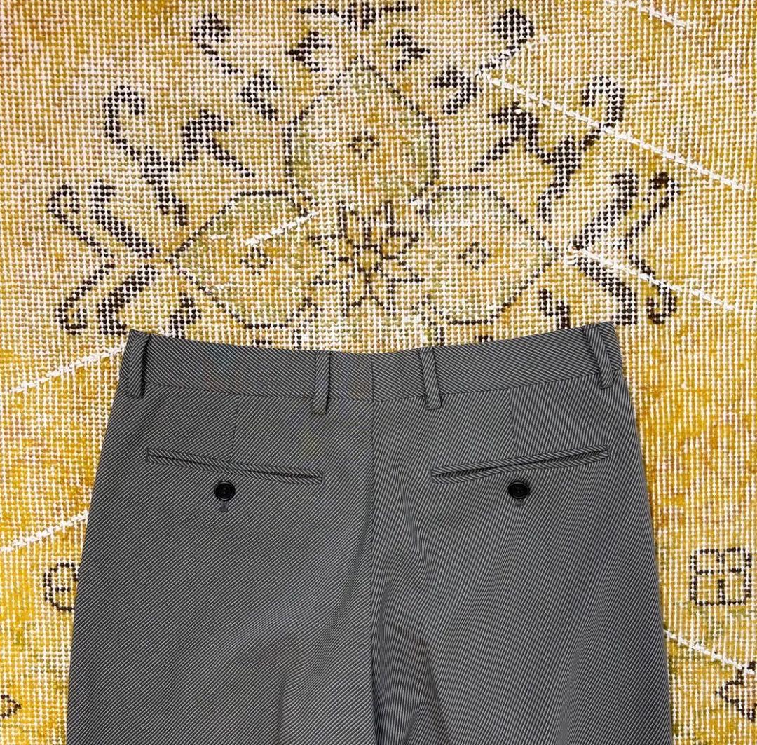 giorgio armani ダークグレー スラックス 2タック