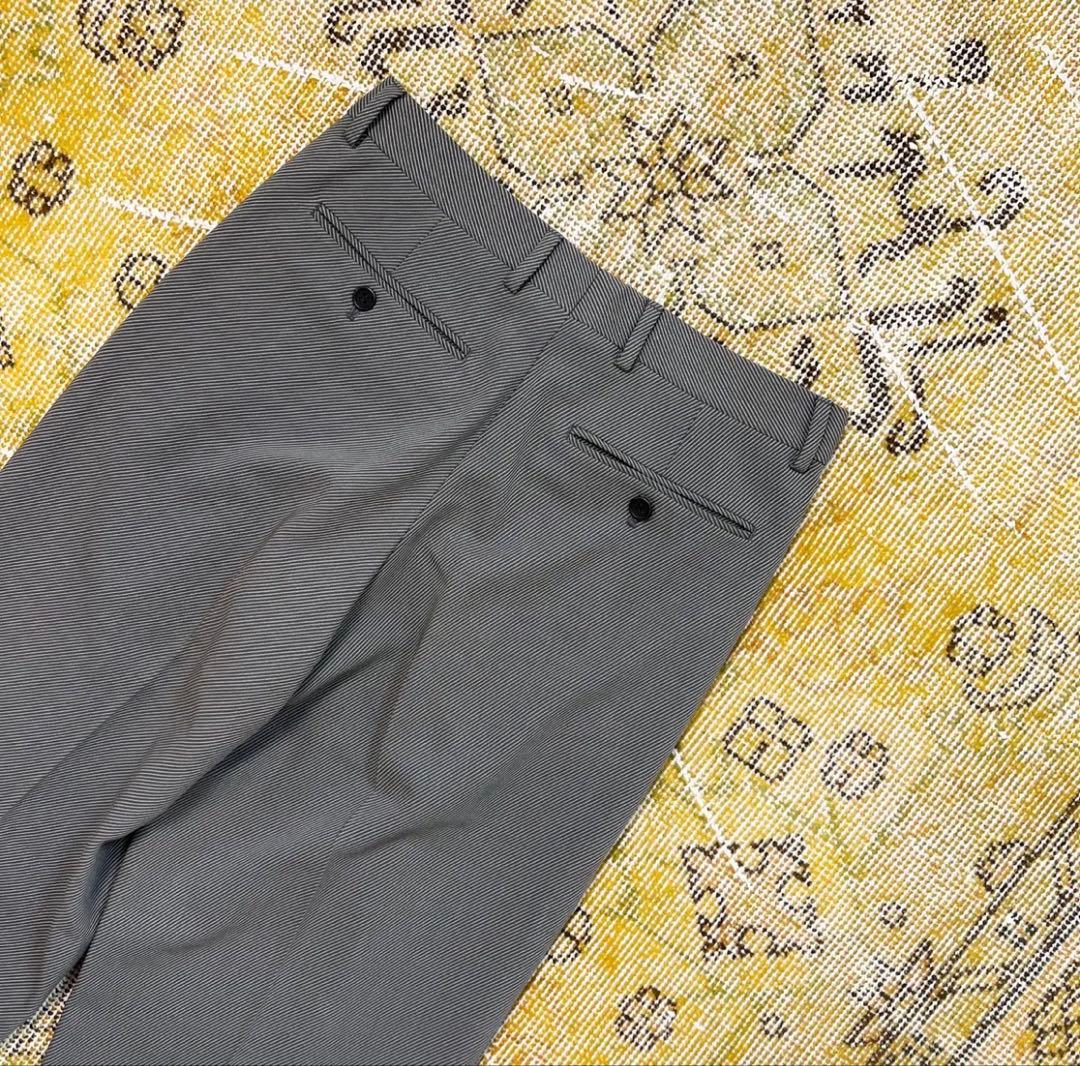 giorgio armani ダークグレー スラックス 2タック