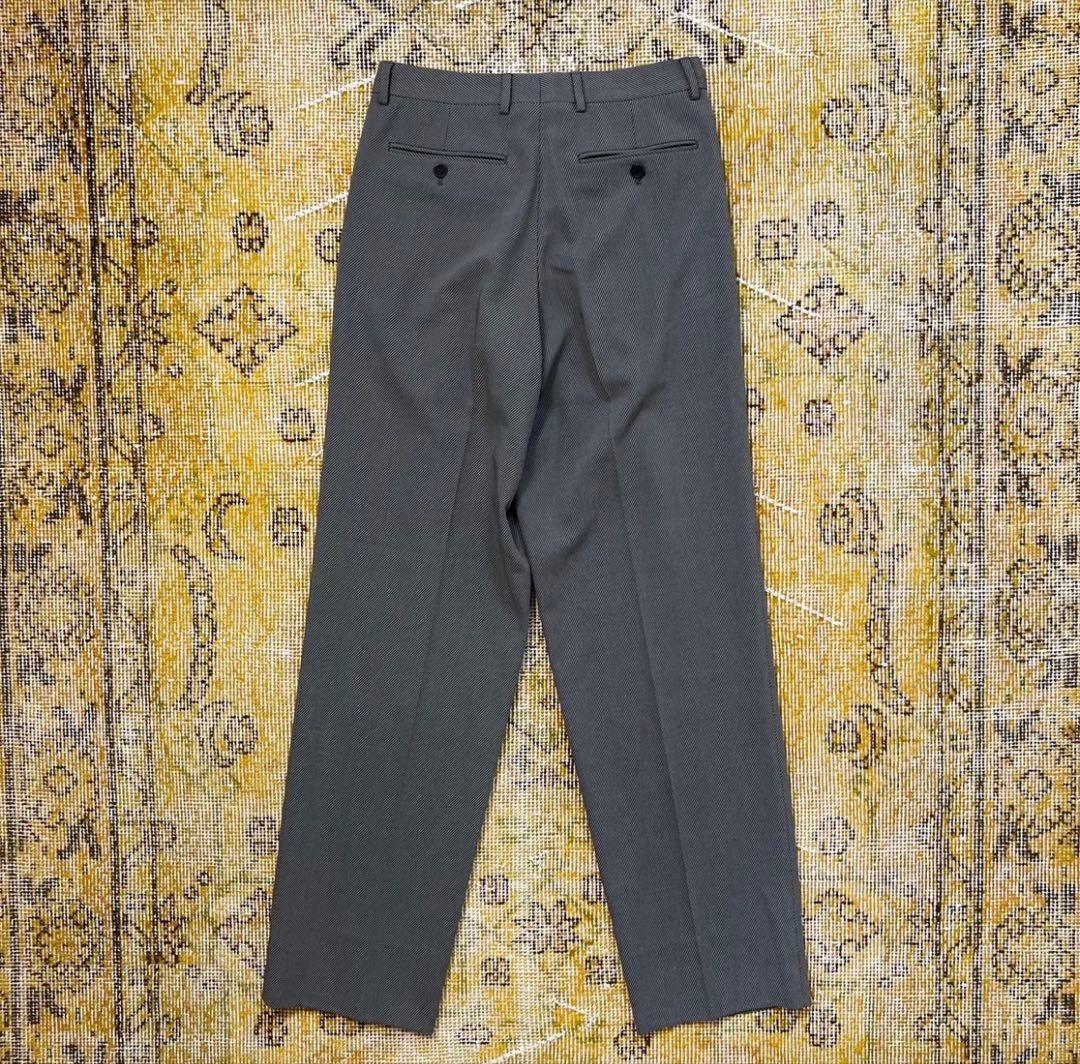 giorgio armani ダークグレー スラックス 2タック