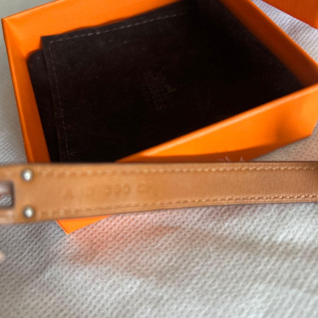 みこさま専用　エルメス　クロコ　ピンク　シルバー金具　バングル　ドゥブルトゥール