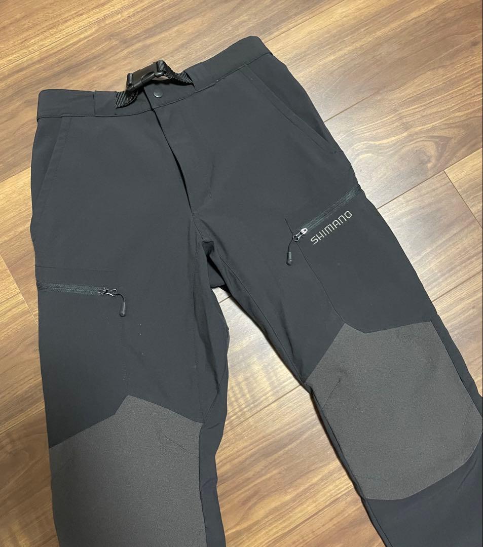 値下げ❗️シマノPA-045Q 防風ストレッチパンツ パイレットブラックMサイズ