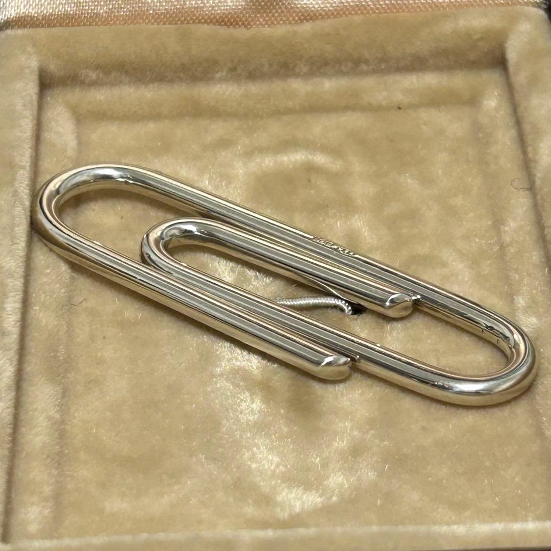 【希少】ダンヒル シルバー アンティーク マネークリップ ケース付き