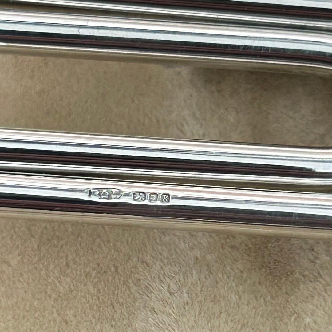 【希少】ダンヒル シルバー アンティーク マネークリップ ケース付き