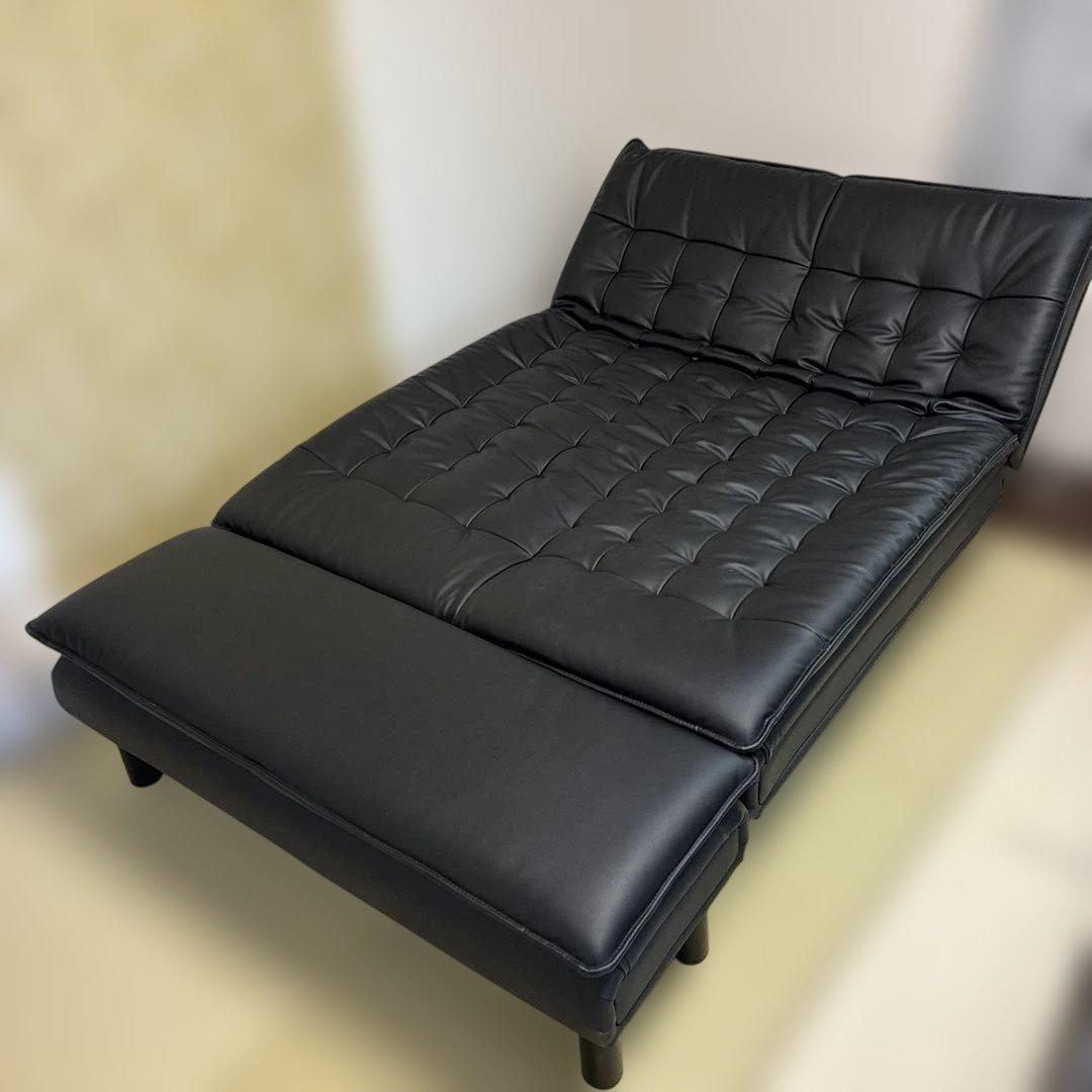 ソファベッドスツールセット(Nシールド ロック2 RC BK)