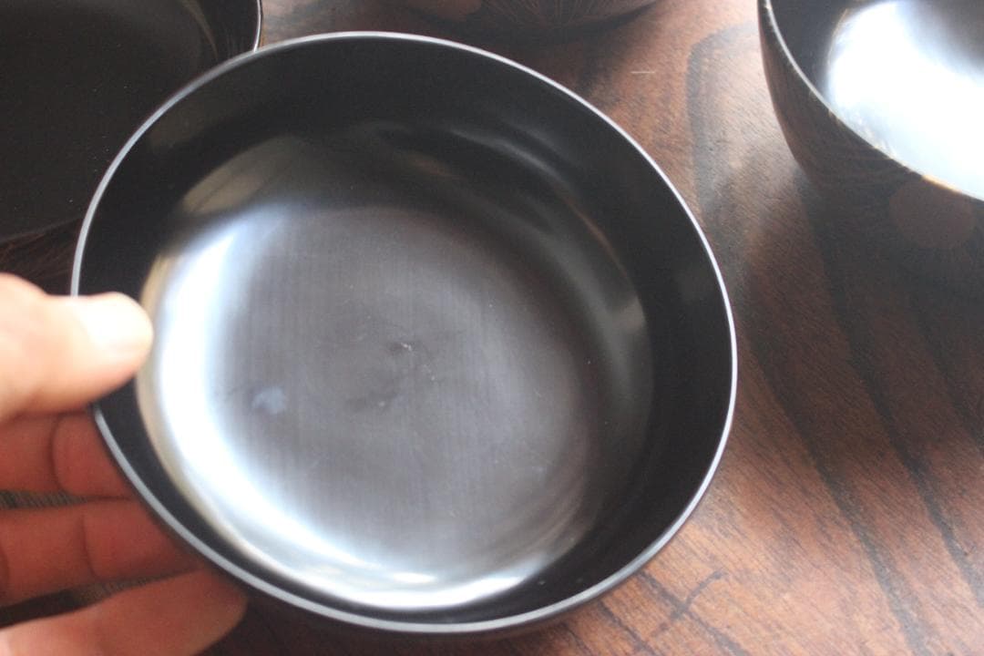 時代逸品！時代黒漆に極上松竹梅蒔絵の映える煮物椀2点（検輪島塗雑煮椀蒔絵椀