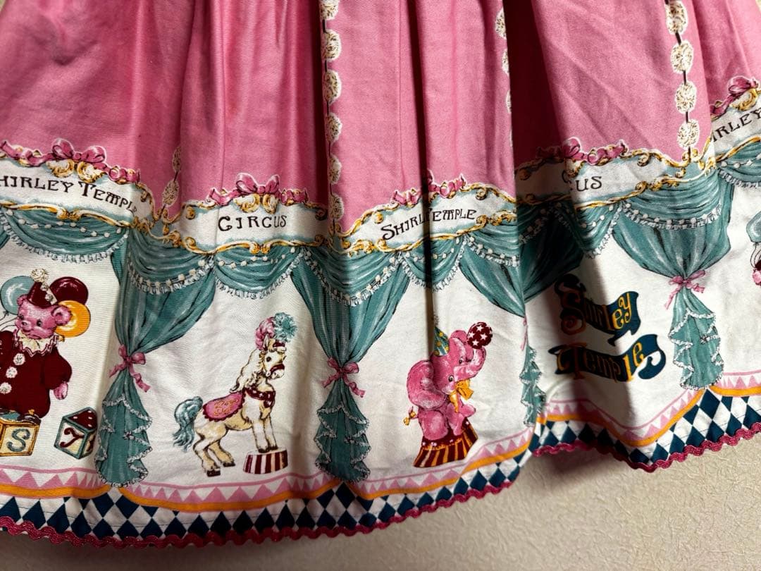 【130】シャーリーテンプル　サーカス柄ジャンパースカート