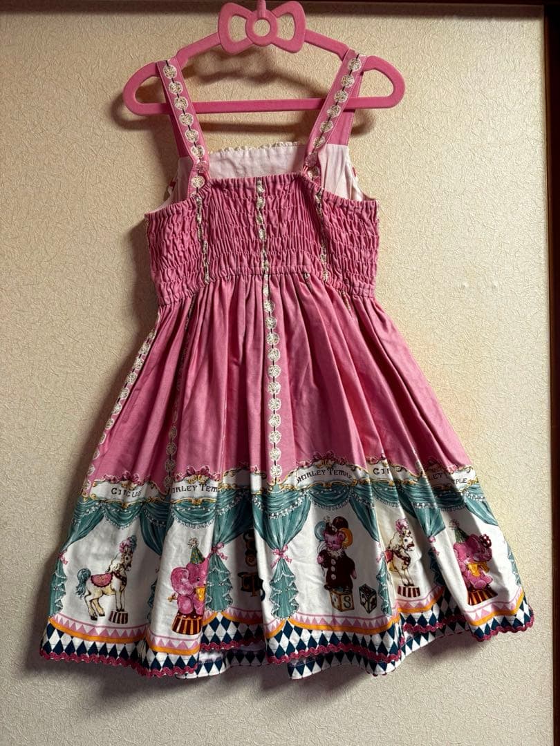 【130】シャーリーテンプル　サーカス柄ジャンパースカート