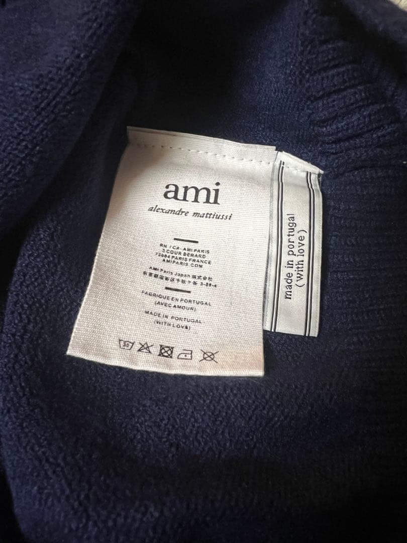 【新品未使用タグ付】AMI PARIS アミパリス カーディガン ユニセックスM