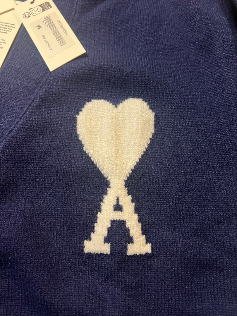 【新品未使用タグ付】AMI PARIS アミパリス カーディガン ユニセックスM