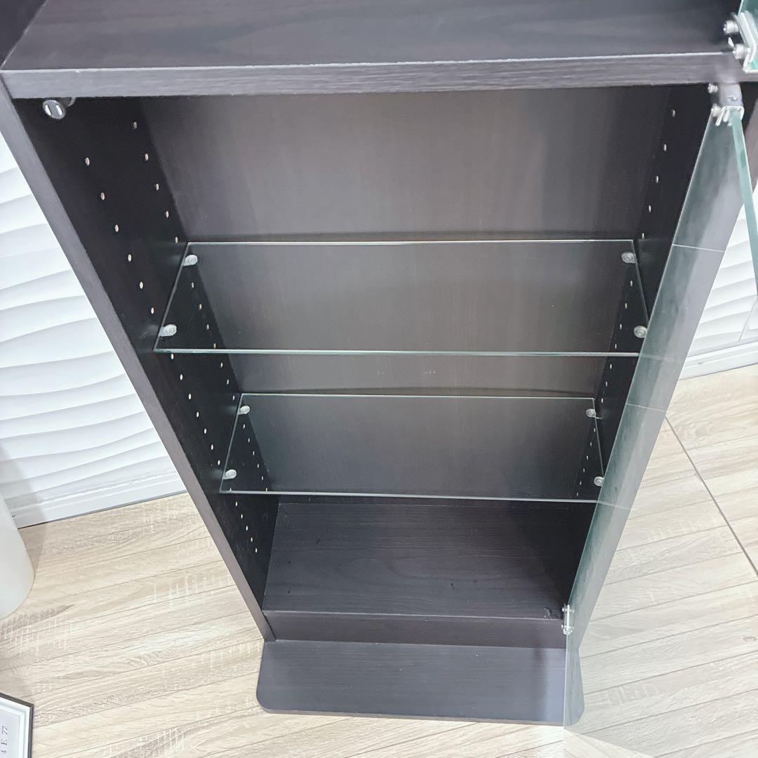 ⑤大阪府 神戸市 配達料無料！◇不二貿易◇ガラスコレクションケース◇ハイタイプ