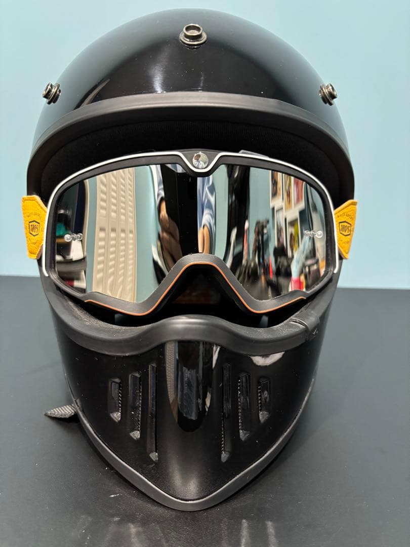 美品　ダムトラックス　ブラスター改 　 ブラック　Lサイズ ゴーグル付き