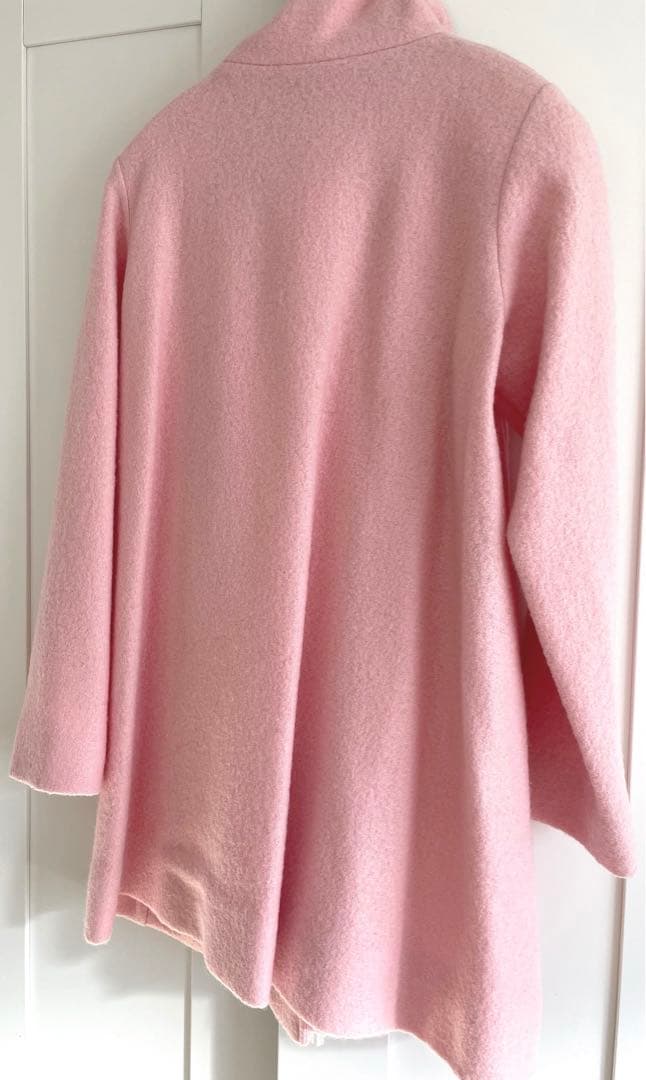 新品タグ付半額agnes b.アニエスべー　ピンク上質ウール コート