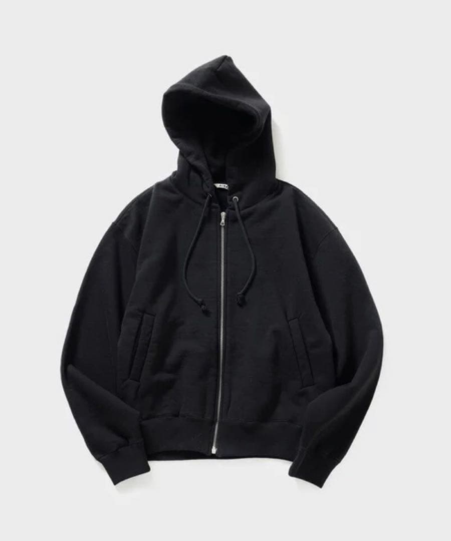 トップス AURALEE SMOOTH SOFT BD SWEAT ZIP PARKA