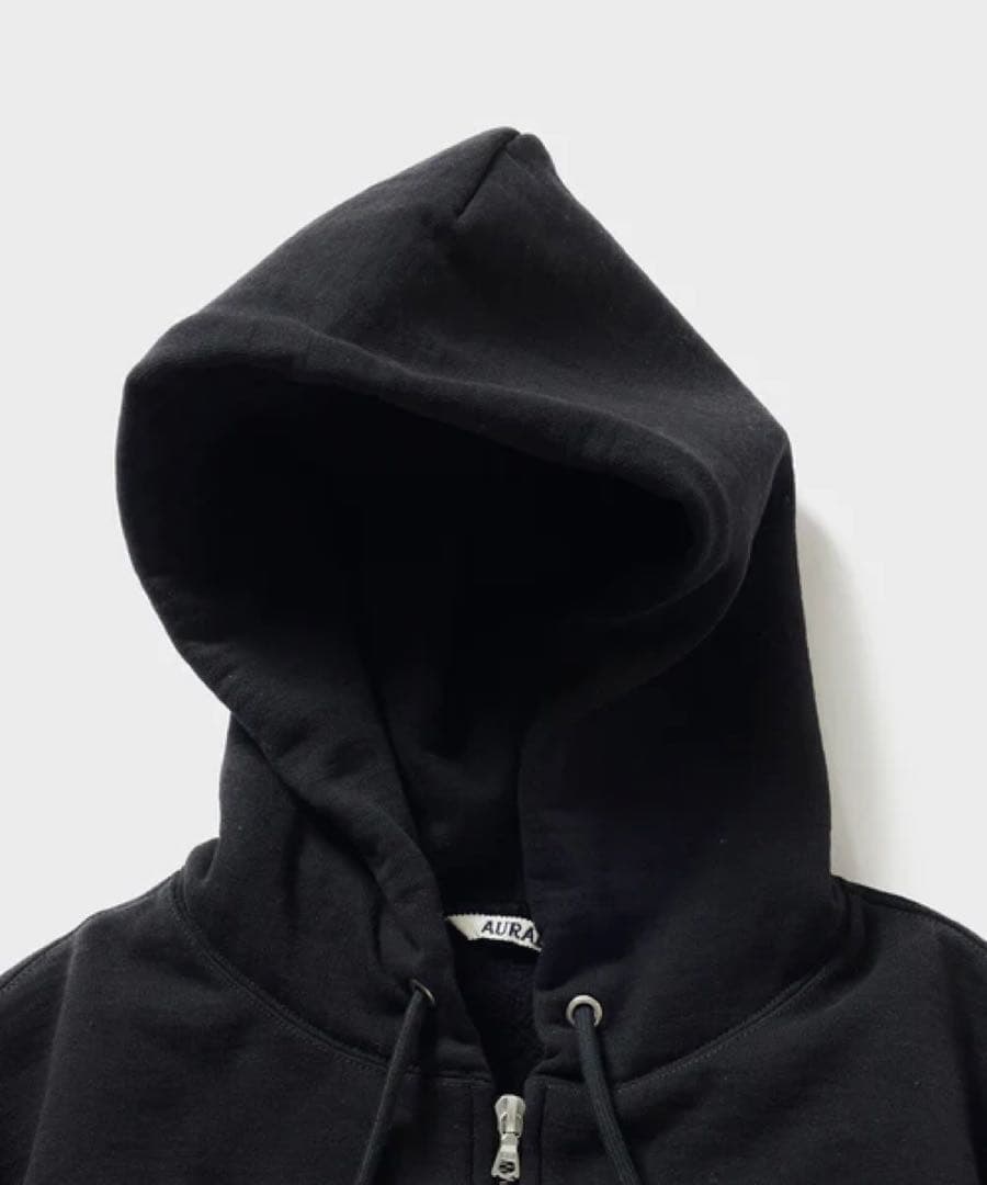 トップス AURALEE SMOOTH SOFT BD SWEAT ZIP PARKA