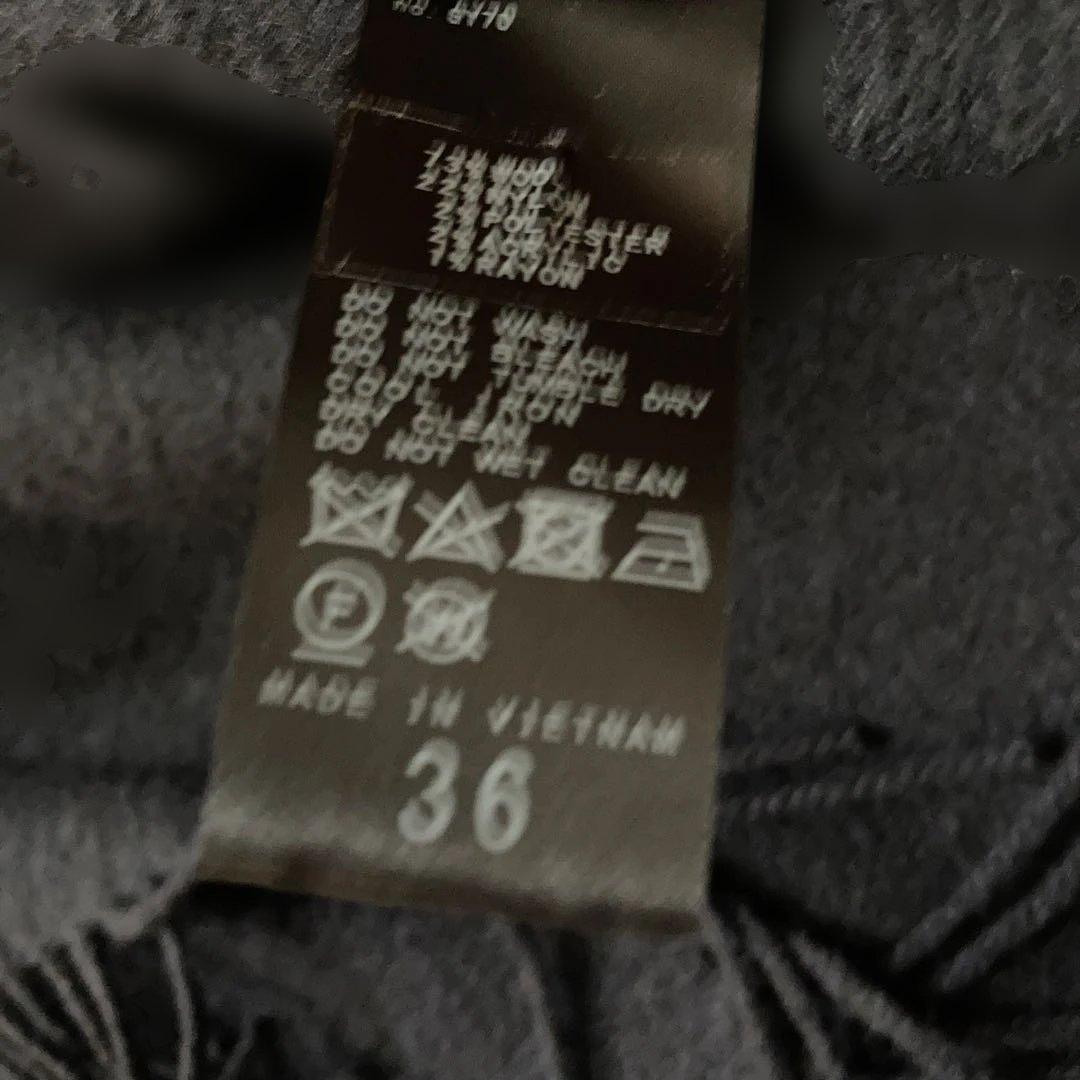 [超美品]Plage プラージュ フリンジ ポンチョ MANTECO社 ネイビー