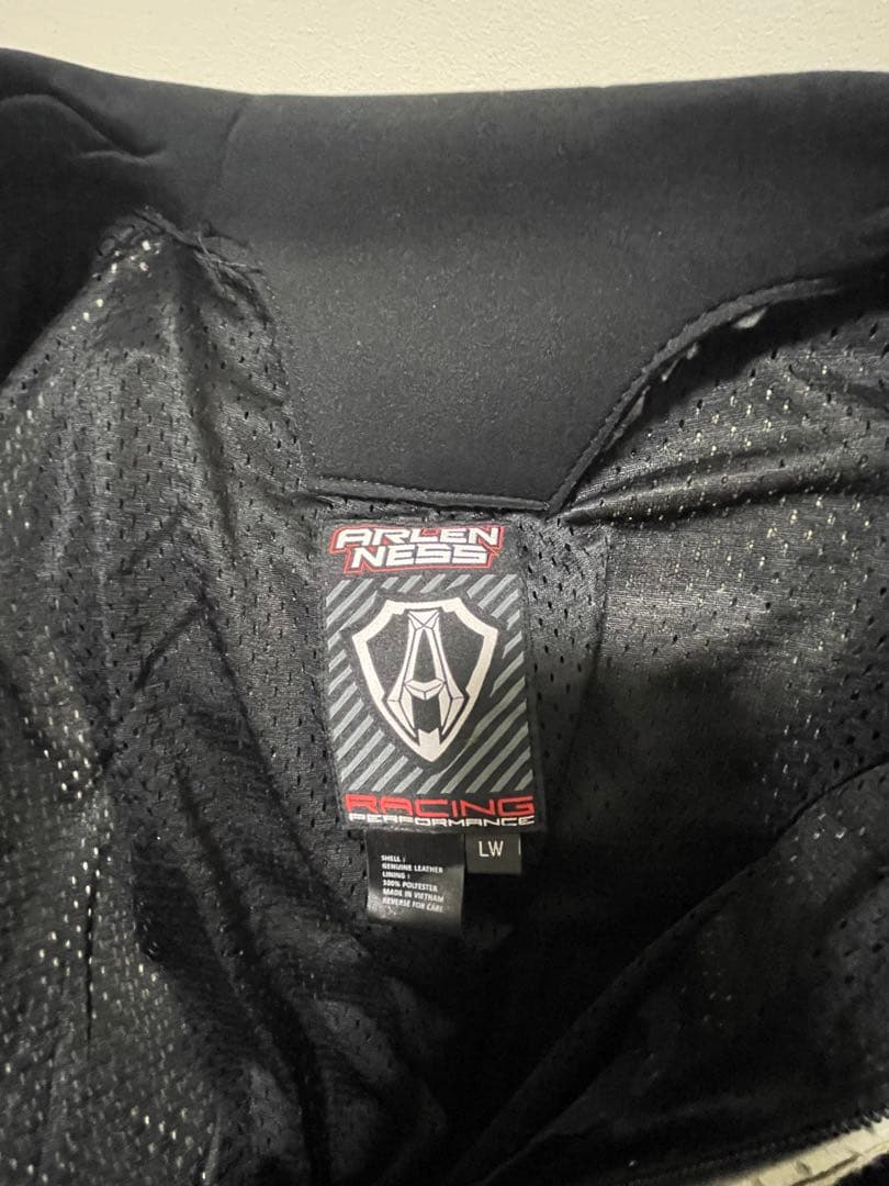 a　アレンネスパンチングレザーレーシングスーツ❗️MFJ公認❗️走り屋革ツナギ