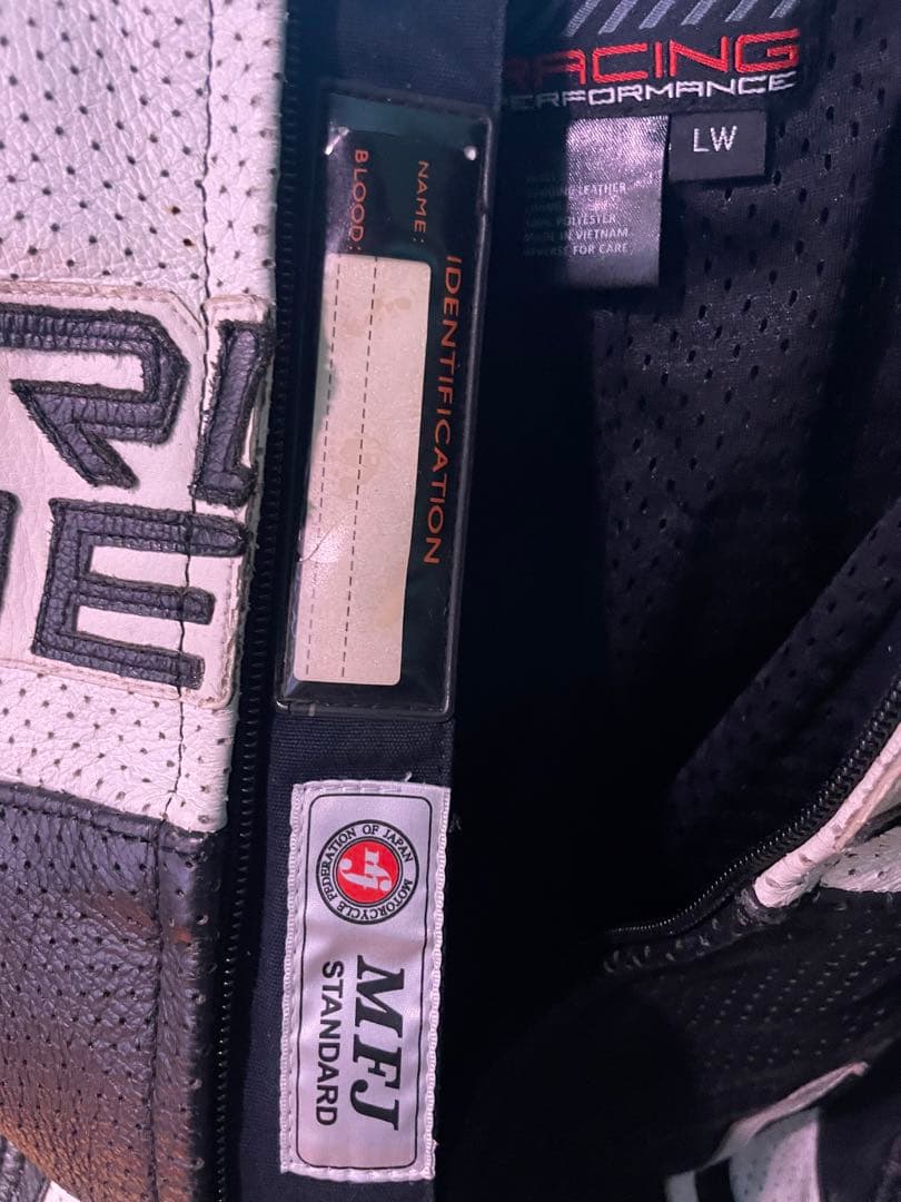 a　アレンネスパンチングレザーレーシングスーツ❗️MFJ公認❗️走り屋革ツナギ