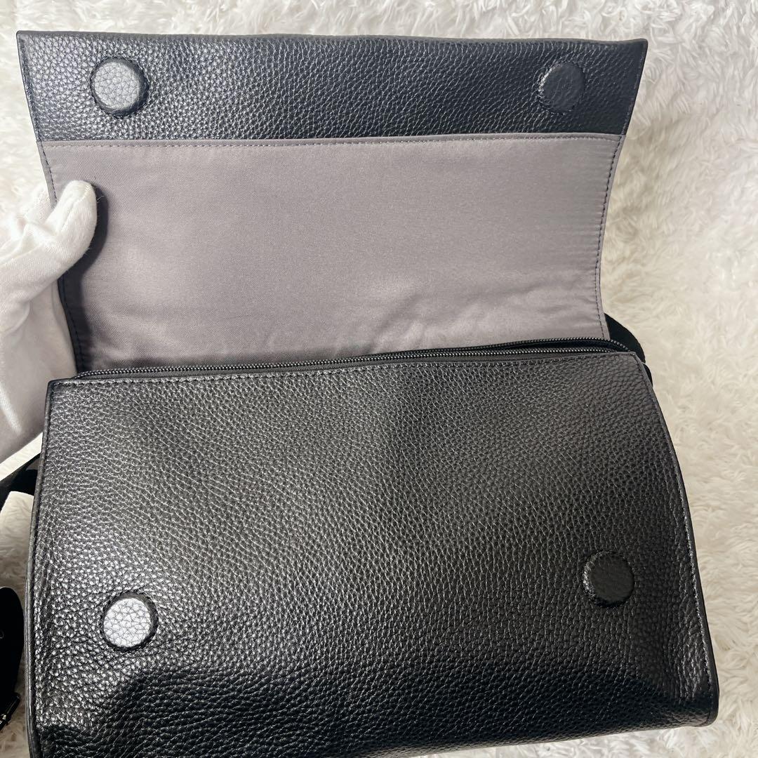 完売品 イアパピヨネ ワイドテープ ダルメシアン ブラック レザー 本革 黒