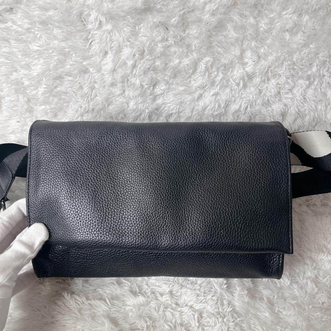 完売品 イアパピヨネ ワイドテープ ダルメシアン ブラック レザー 本革 黒