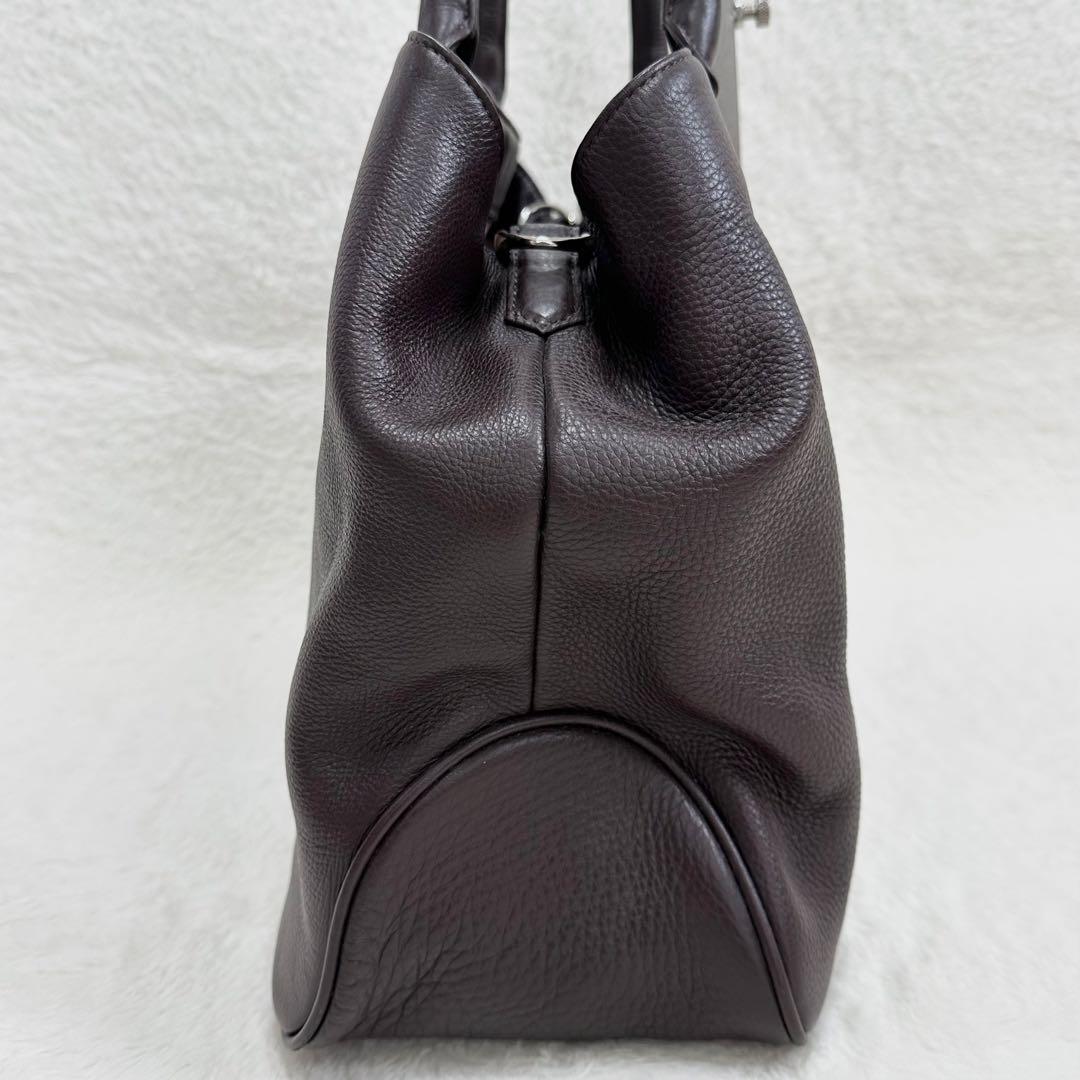 未使用級✨マッキントッシュロンドン トートバッグ レザー シボ革 A4 大容量