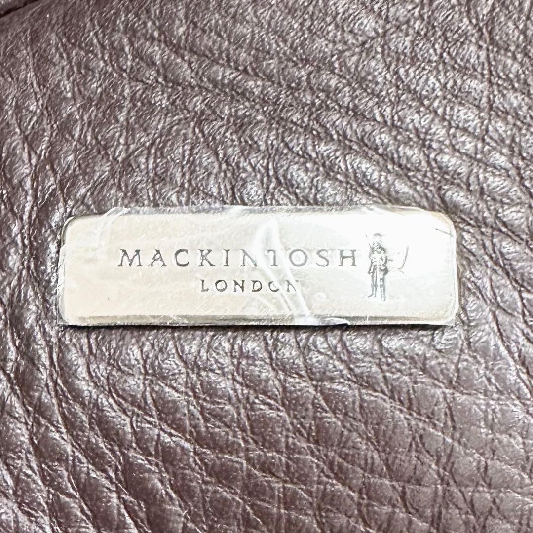 未使用級✨マッキントッシュロンドン トートバッグ レザー シボ革 A4 大容量