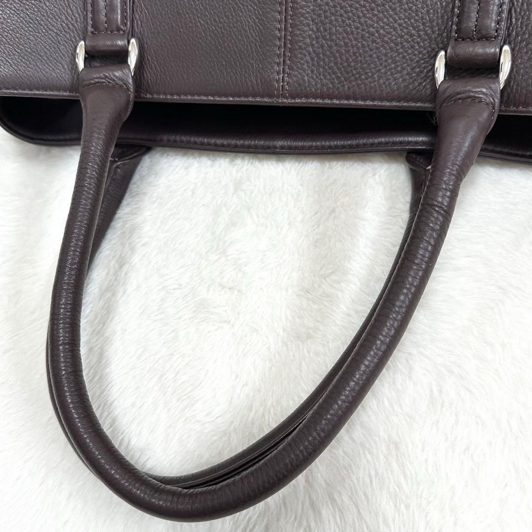 未使用級✨マッキントッシュロンドン トートバッグ レザー シボ革 A4 大容量