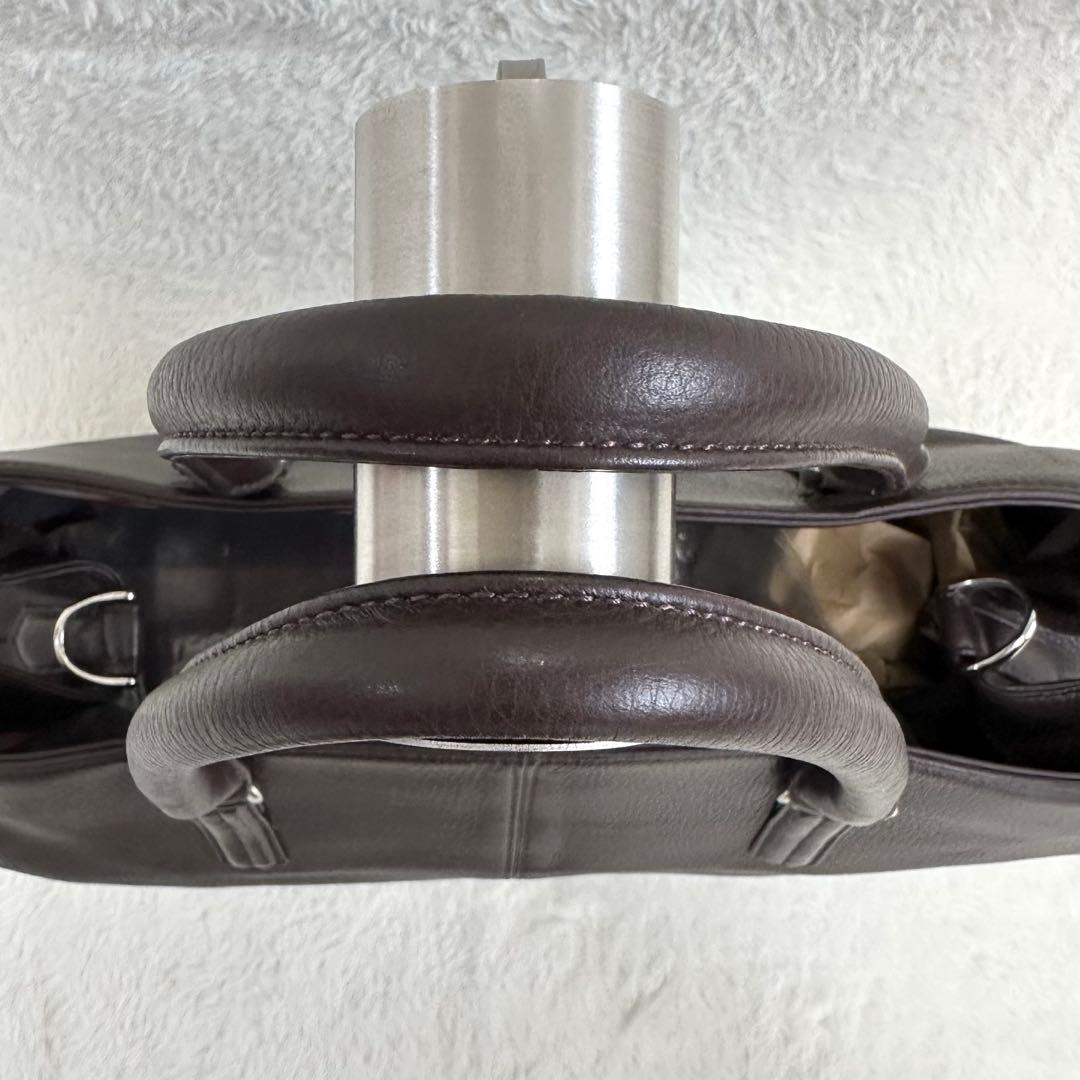 未使用級✨マッキントッシュロンドン トートバッグ レザー シボ革 A4 大容量