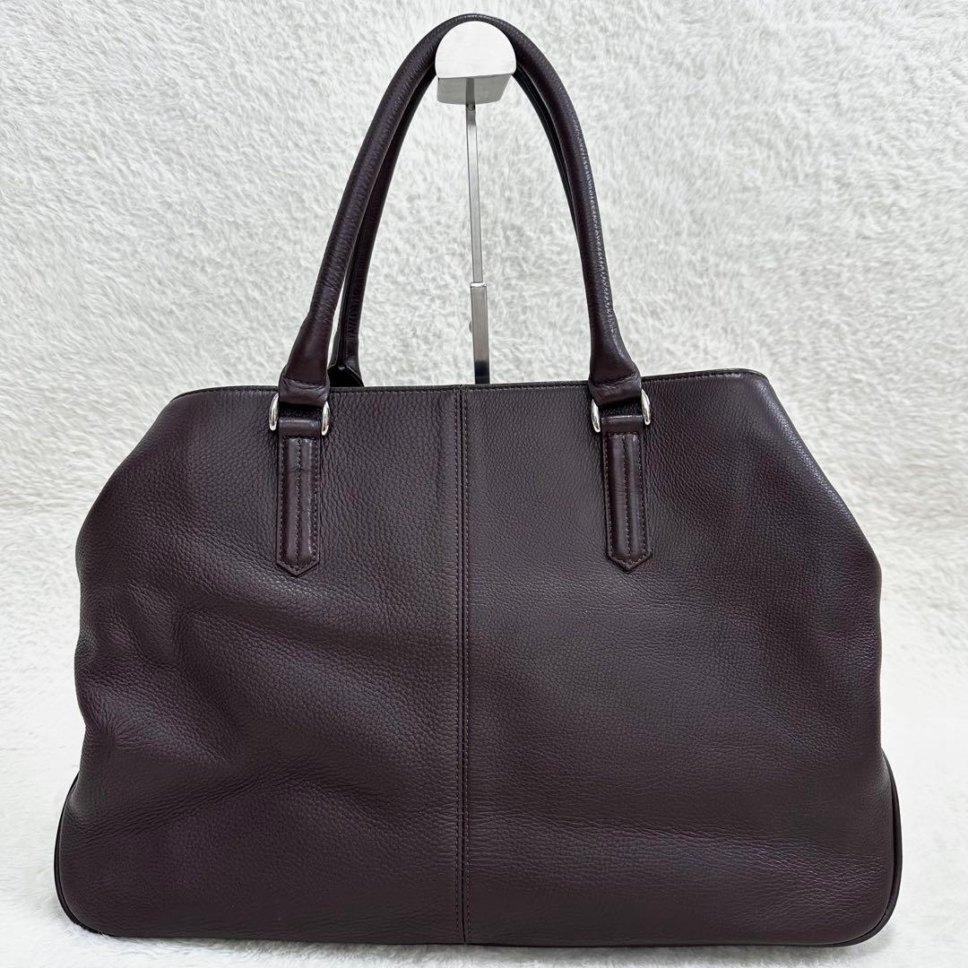 未使用級✨マッキントッシュロンドン トートバッグ レザー シボ革 A4 大容量