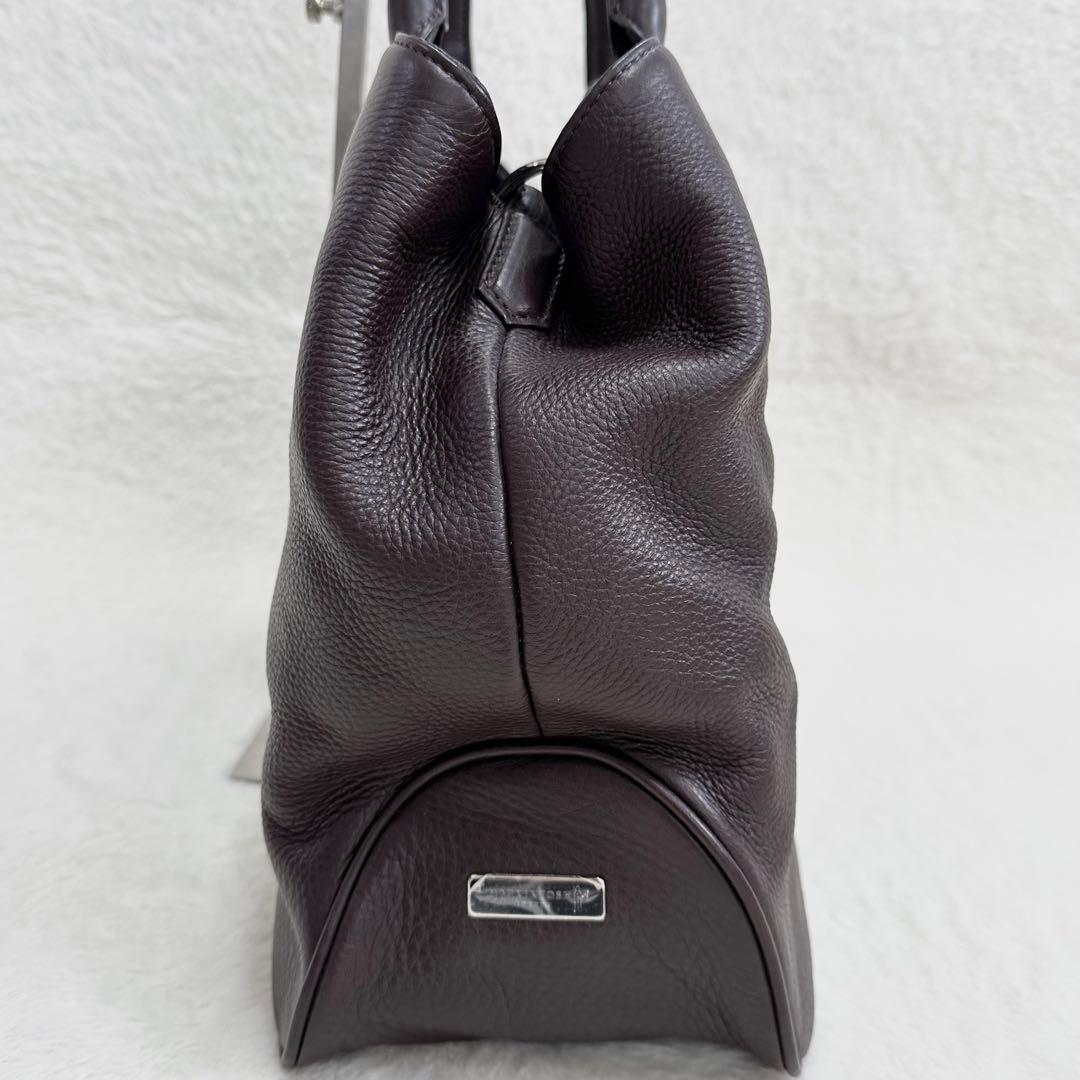 未使用級✨マッキントッシュロンドン トートバッグ レザー シボ革 A4 大容量