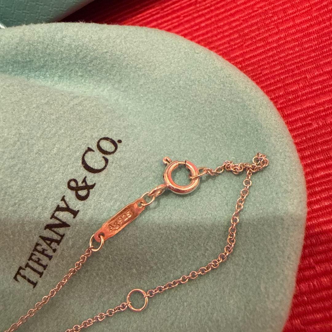 Tiffany & Co. ブルー ダブル ハート ペンダント シルバーミニ