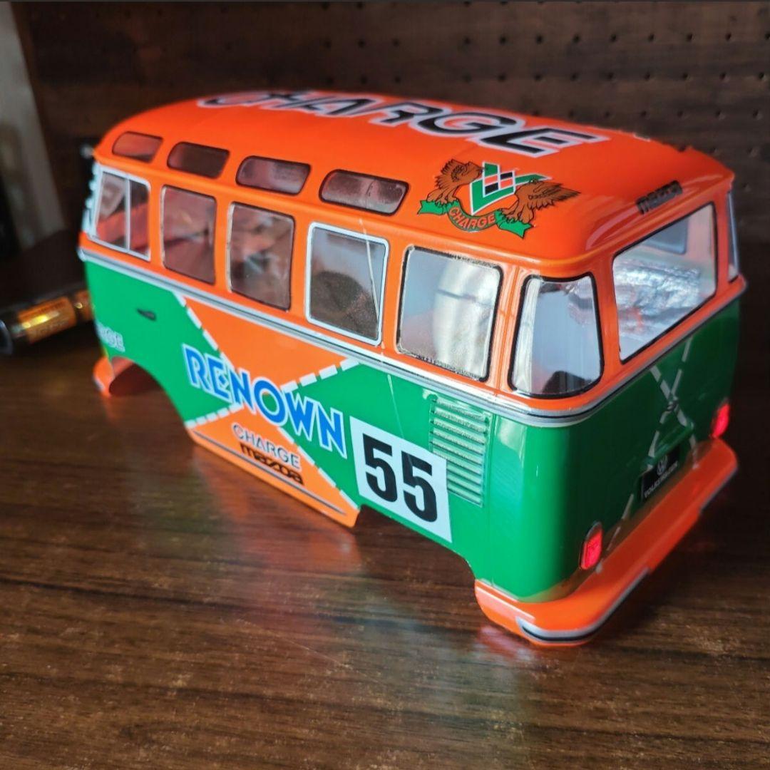 タミヤ　フォルクスワーゲン　ワーゲンバス　ボディ　ウイリー