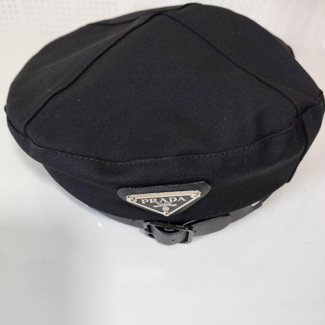 本日値引！！PRADA ブラック バケットハット（可愛らしく被れます）