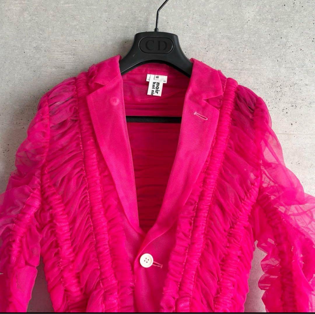 ノワールケイニノミヤ　チュールジャケット　コート　ピンク　未使用品