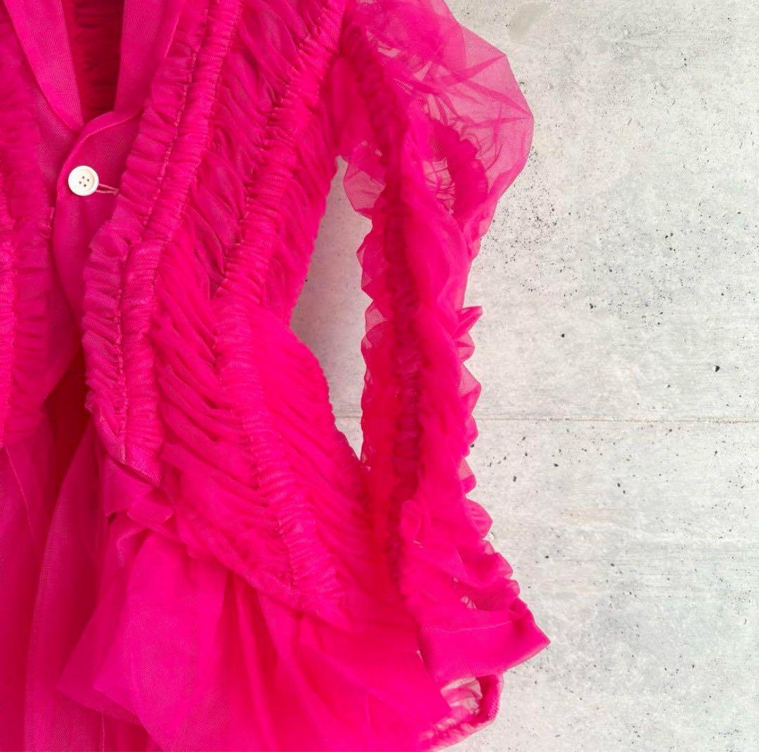 ノワールケイニノミヤ　チュールジャケット　コート　ピンク　未使用品