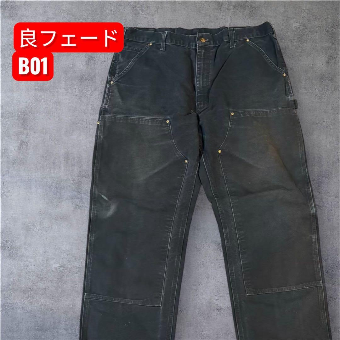 370 極太フェード黒 ダブルニー B01 USA製推測