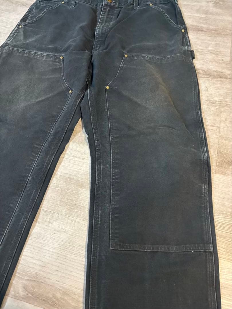 370 極太フェード黒 ダブルニー B01 USA製推測