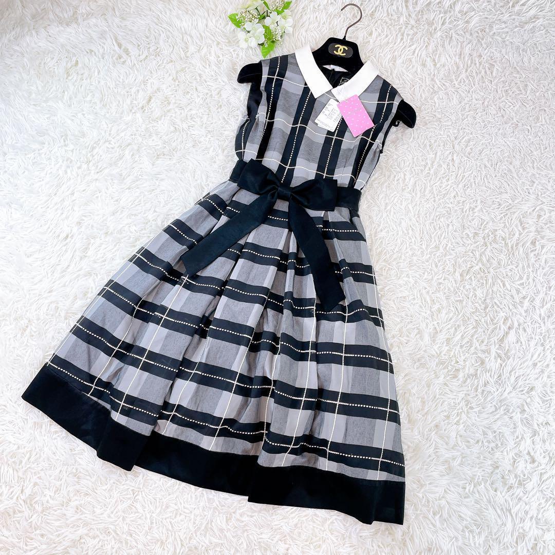 新品✨mezzo piano junior ブロックチェックワンピースドレス