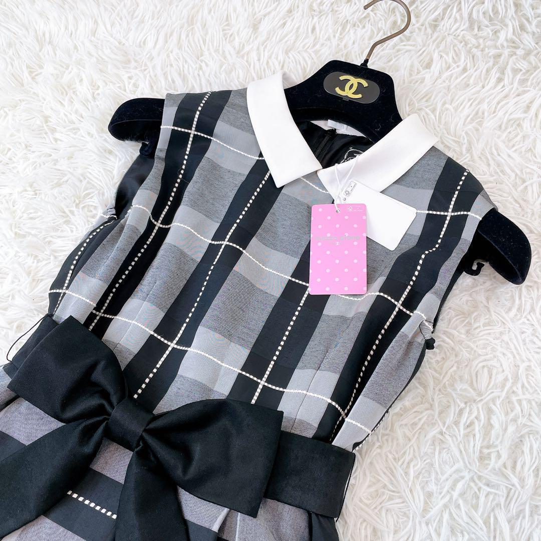 新品✨mezzo piano junior ブロックチェックワンピースドレス