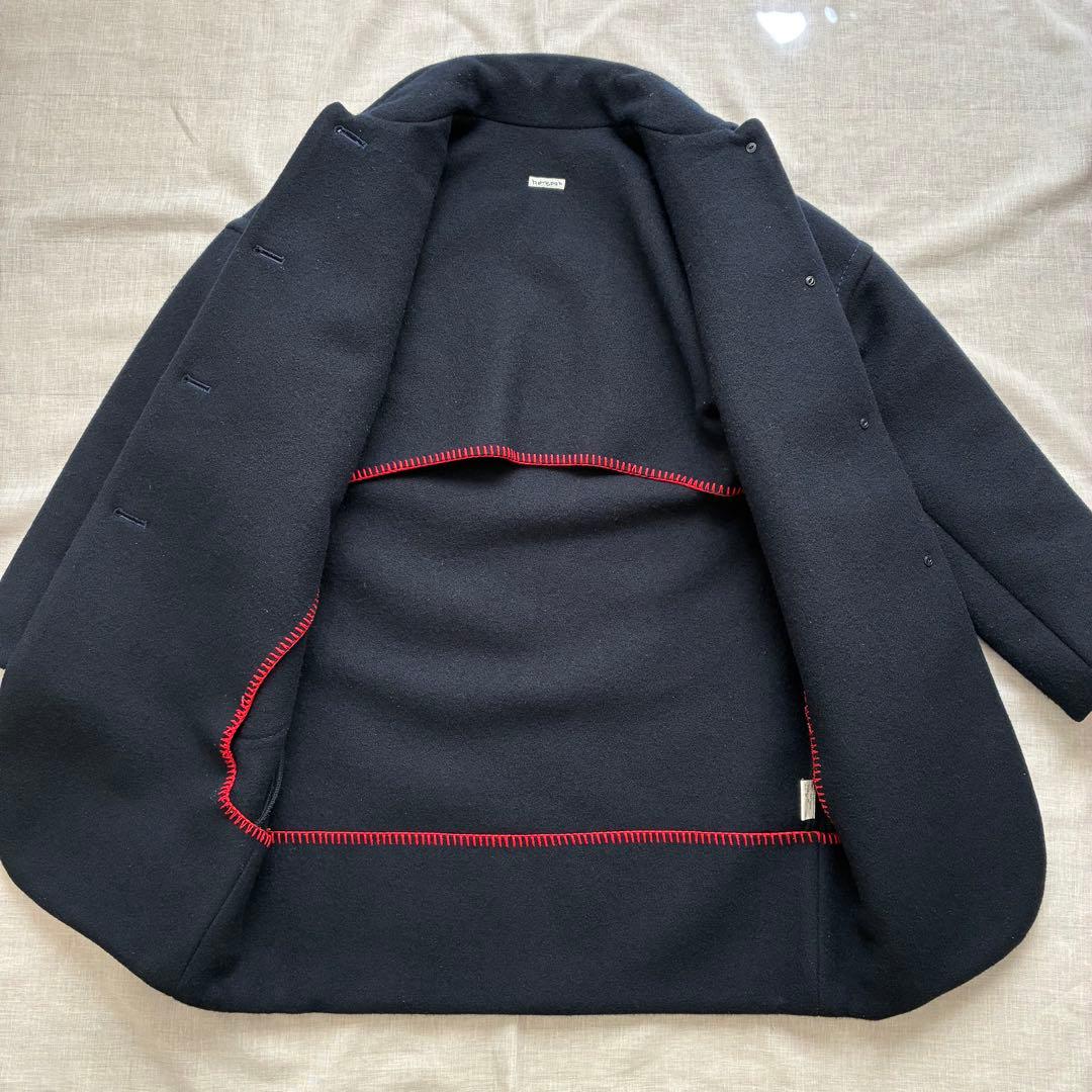 ホームスパン homspun コート ウールメルトンコート