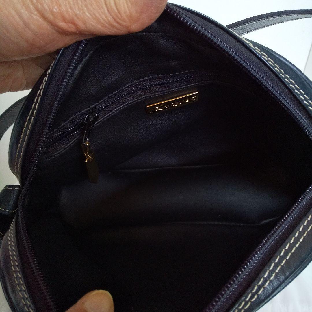 Yves Saint Laurent ネイビー ショルダーバッグ