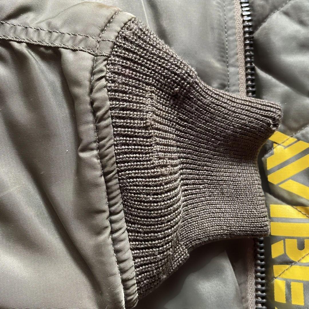 ラ*ん様 AVIREX MA-1ジャケット 刺繍Johnny U.S.A オリー