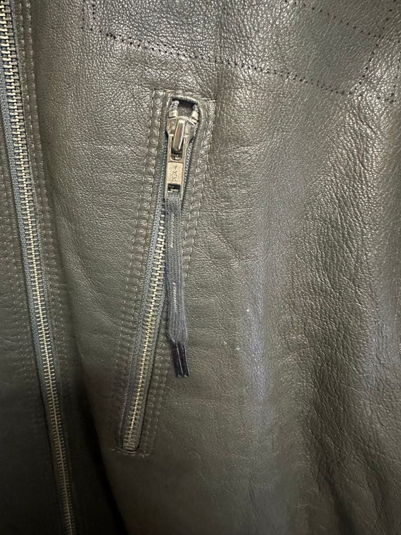 70s ドイツ軍ヘリクルーレザーフライトジャケット　マルジェラ