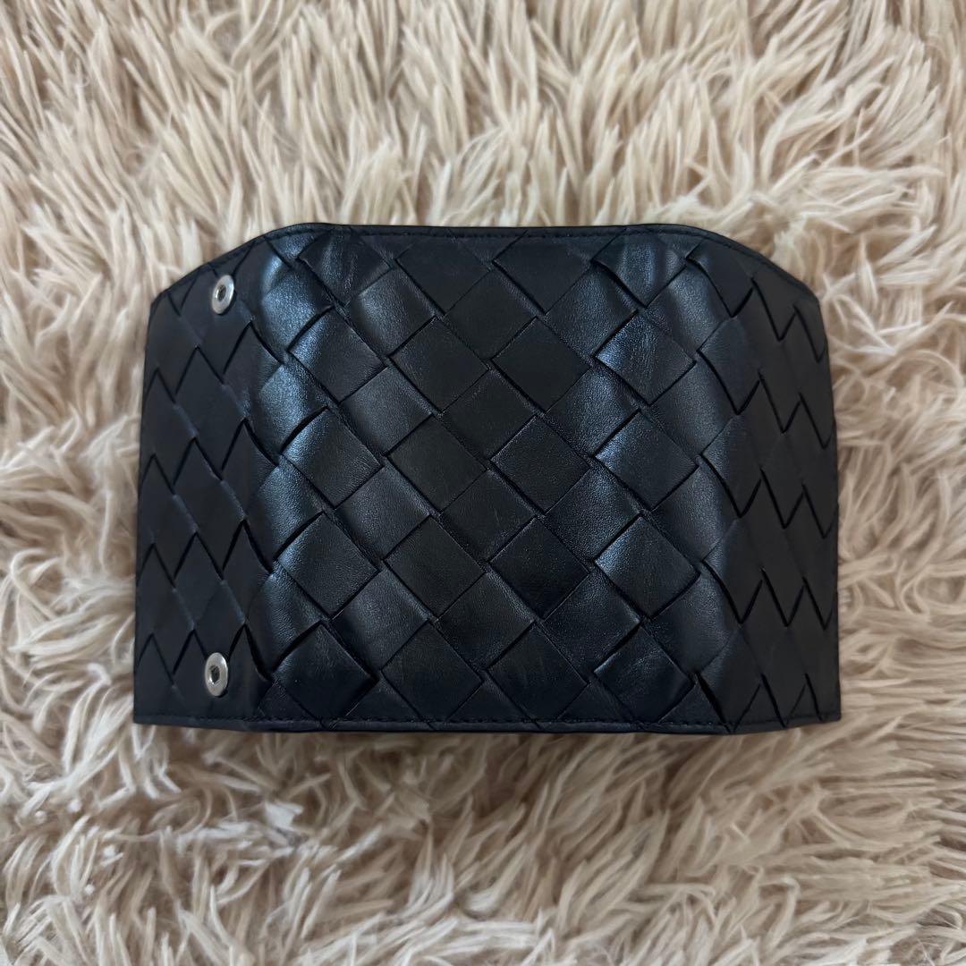 ボッテガヴェネタ　キーケース　イントレチャート　現行　ブラック