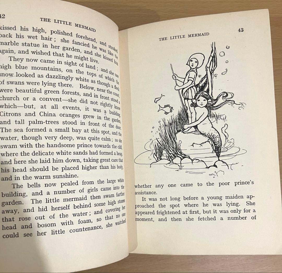 No.350希少 古書 洋書 絵本 アンティーク アンデルセン　童話　児童書