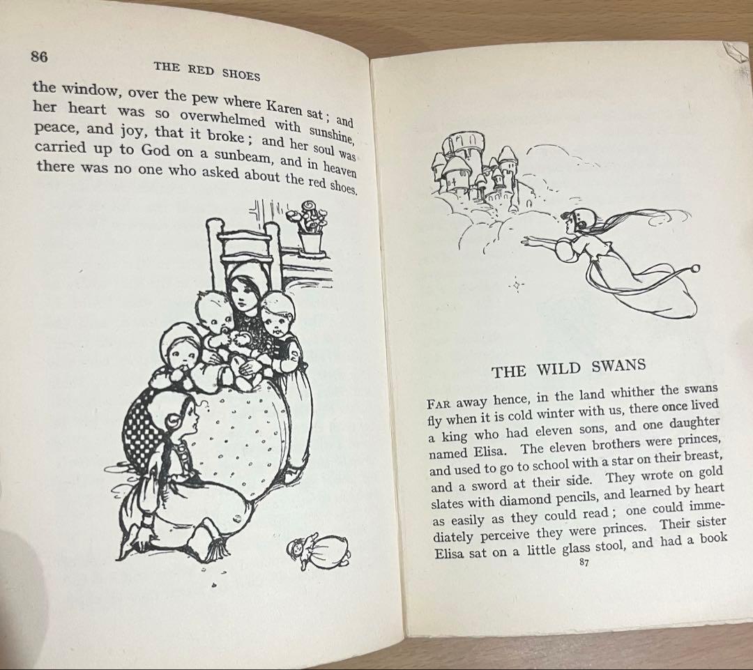 No.350希少 古書 洋書 絵本 アンティーク アンデルセン　童話　児童書