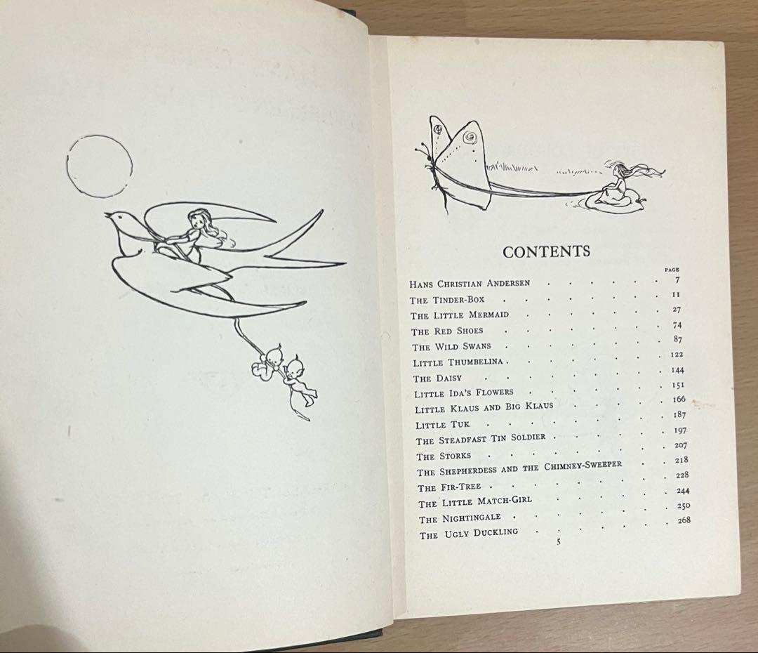 No.350希少 古書 洋書 絵本 アンティーク アンデルセン　童話　児童書