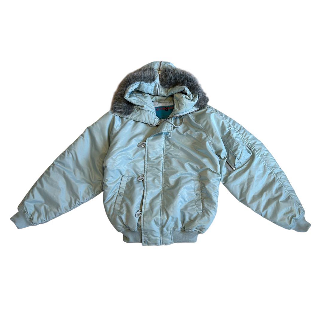 【希少】n2b silver far gray flight jacket