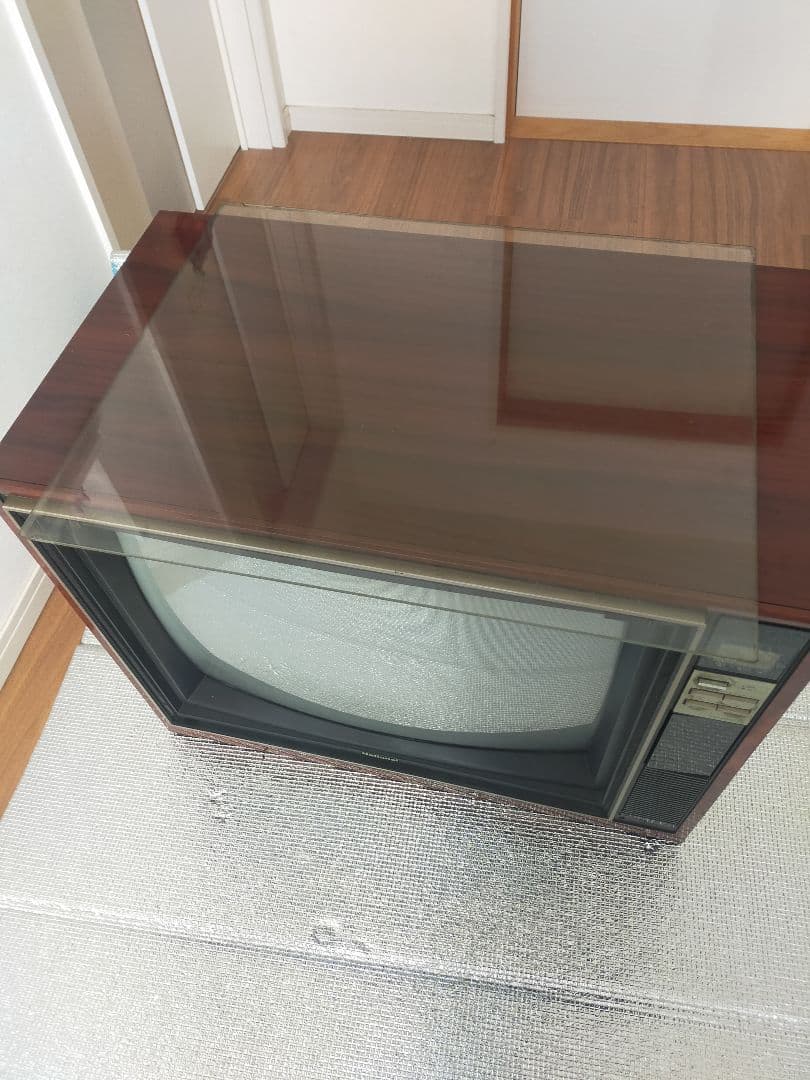 大幅値下☆ナショナルカラーテレビ/美品/当時物/昭和レトロ/音声映像OK/ 送込