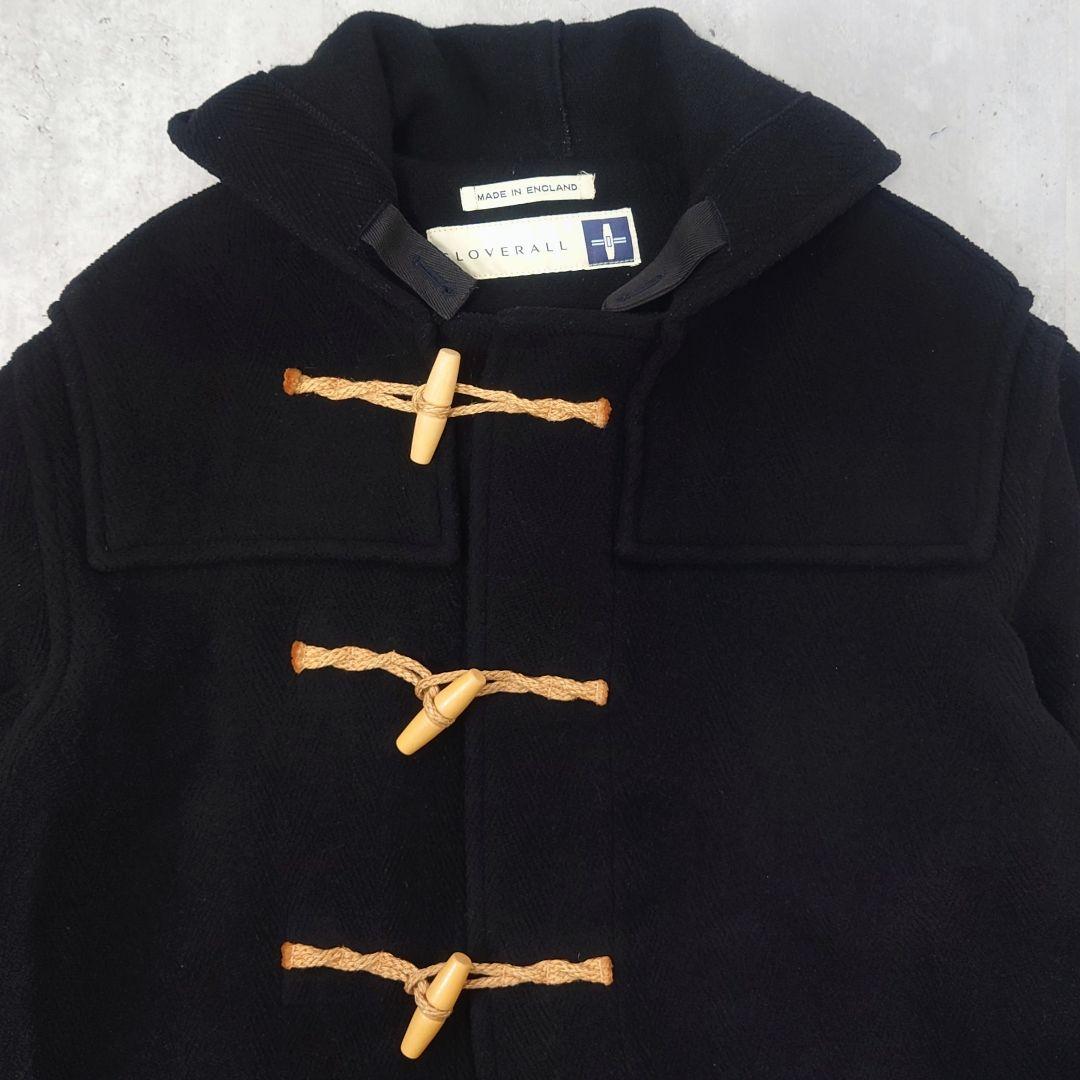 Gloverall ダッフルコート Monty ヘリンボーン ムーアブルック 黒