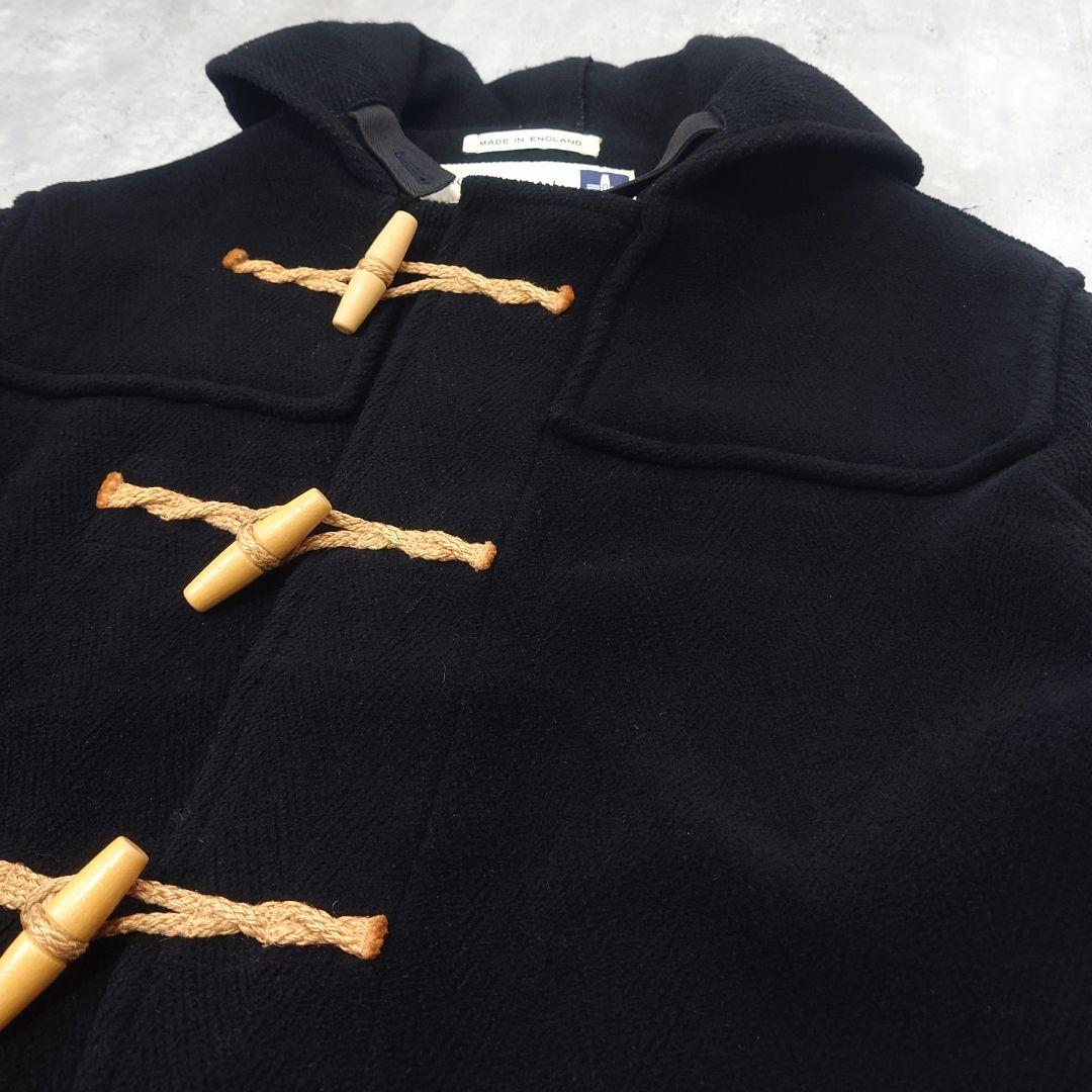 Gloverall ダッフルコート Monty ヘリンボーン ムーアブルック 黒